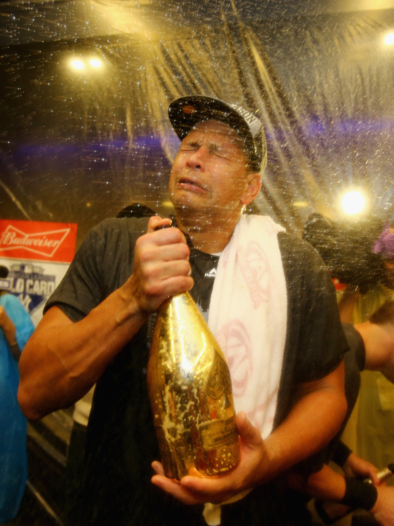 during their game at Yankee Stadium on October 1, 2015 in New York City.